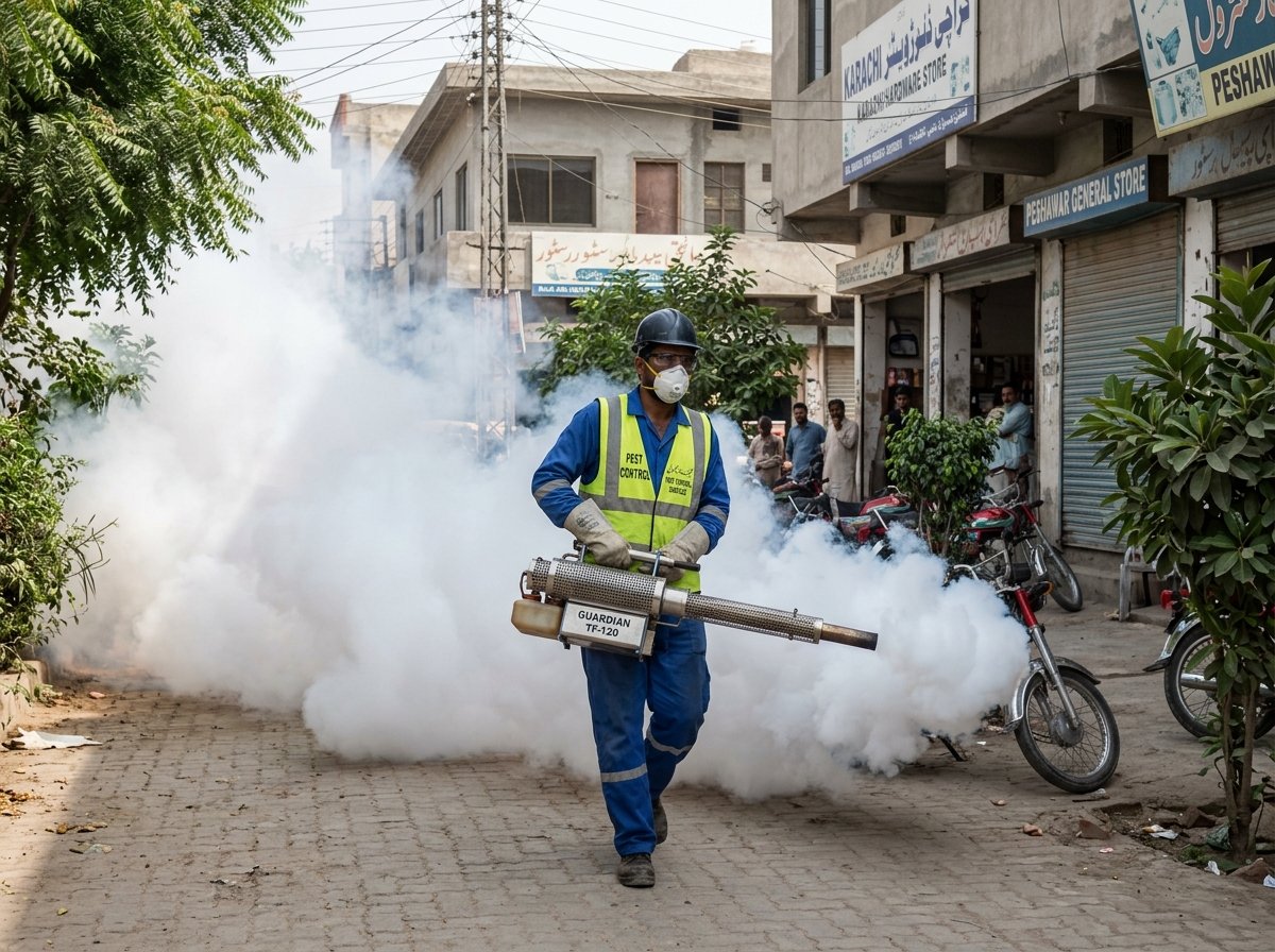 Pugging Machine Operation by Safe Pest Control Specialist